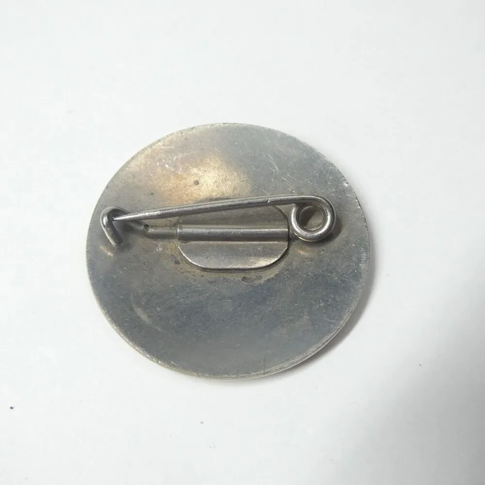 Weyerhauser Timber Co. Longview WA Employee Badge 4212 Vtg Silvertone Metal Pin